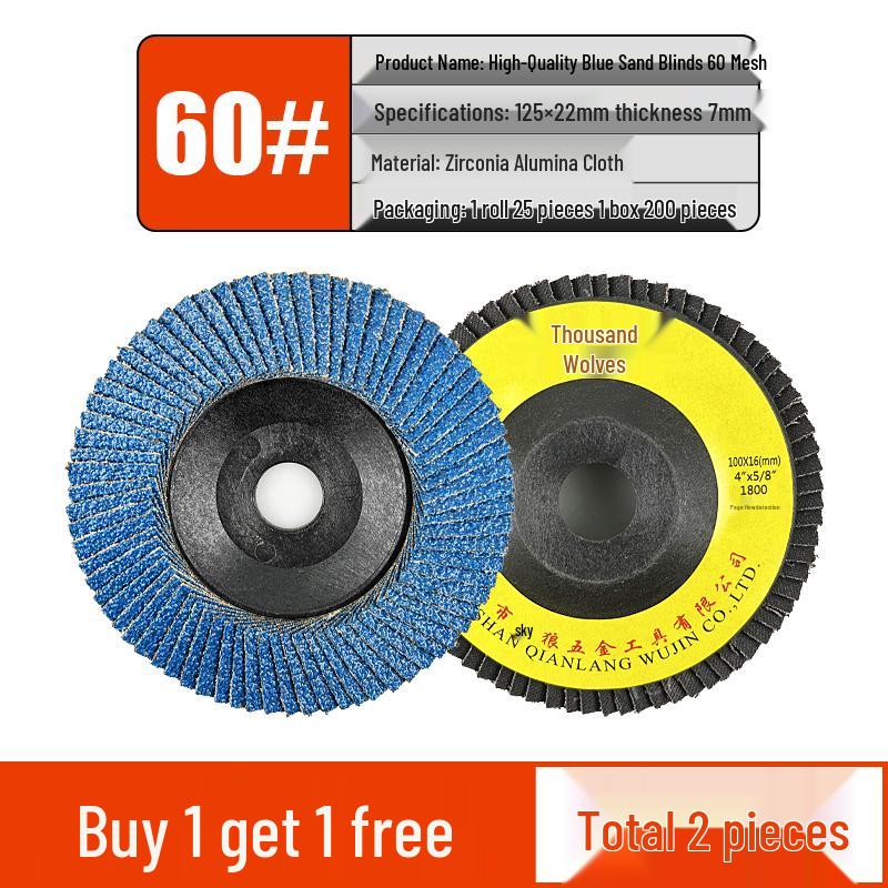 Flap Disc Grinding Wheel for Angle Grinder - 125/150/180mm, Metal & Stainless Steel Sandpaper