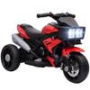 Kids Electric Motorcycle Ride-On Toy, 3-Wheel Battery-Operated Motorbike with Horn, Toddler Ride On Bike, Red