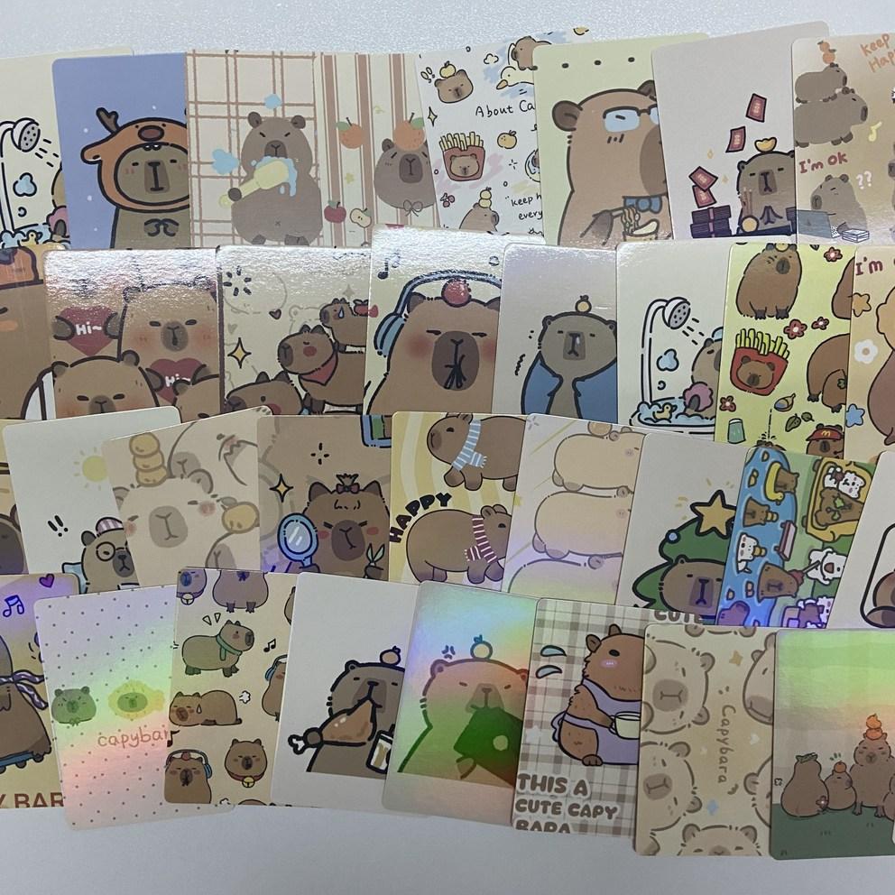Cartas de Pôquer Capivara Snowdream (55 cartões de capivara de personagem fofa) - Presente de entrada para o ensino fundamental