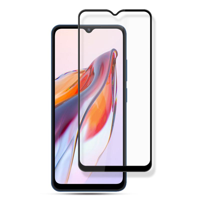 

MOCOLO For Xiaomi Redmi 12C 4G Silk Printing Tempered Glass Screen Protector Full Glue Anti-explosion Film Black