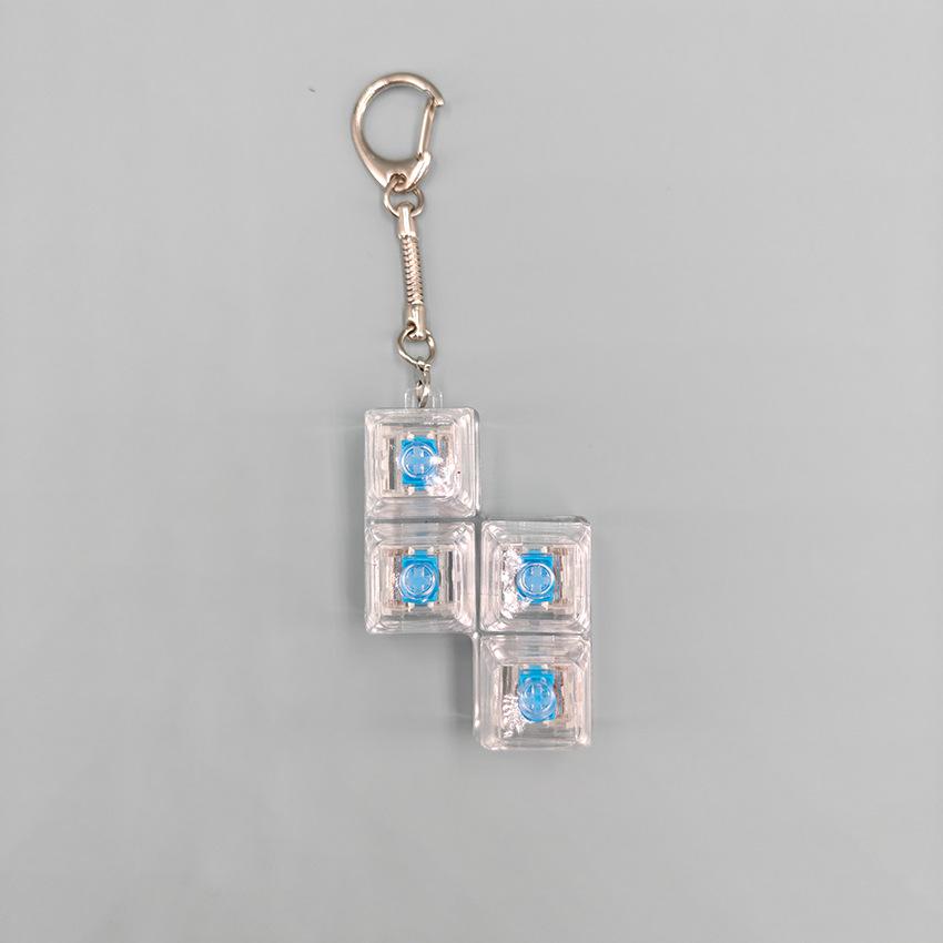 PC123456 Mechanical Keyboard Switch Tester Stress Relief Keychain Toy