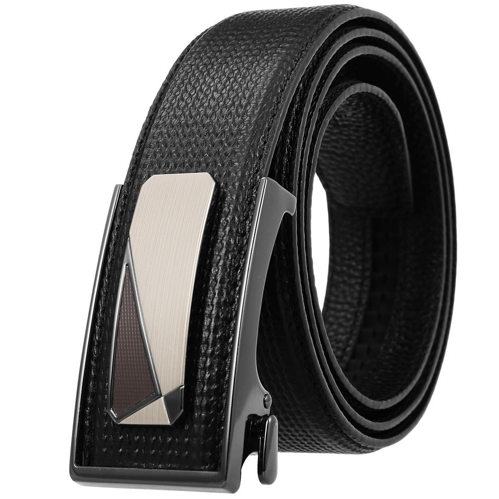 Lot de 3 ceintures Business World en cuir de vachette avec boucle intérieure pour homme (LY36-33033-5)