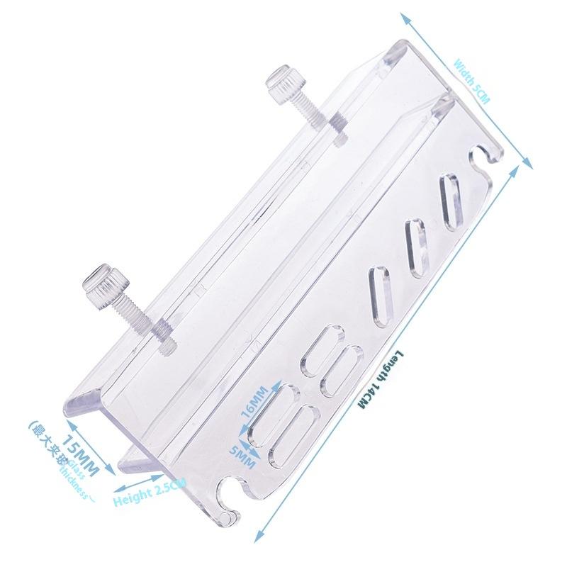 Fish Tank Acrylic Water Pipe Clamps Tool Storage Rack Inflow Outflow Filtration Holder Fixed Clamps Fix Feeder Fixing Seat