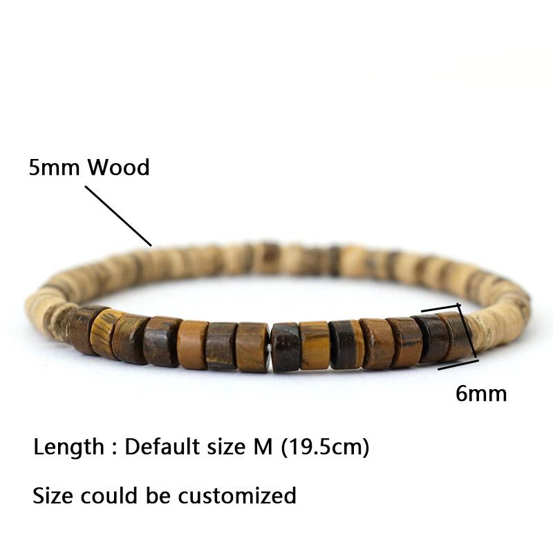 Noter Natural Wooden Bracelet Unisex Grade A Emperor Stone Braclet Coconut Bead Braslet Meditation Yoga Jewelry Accessories