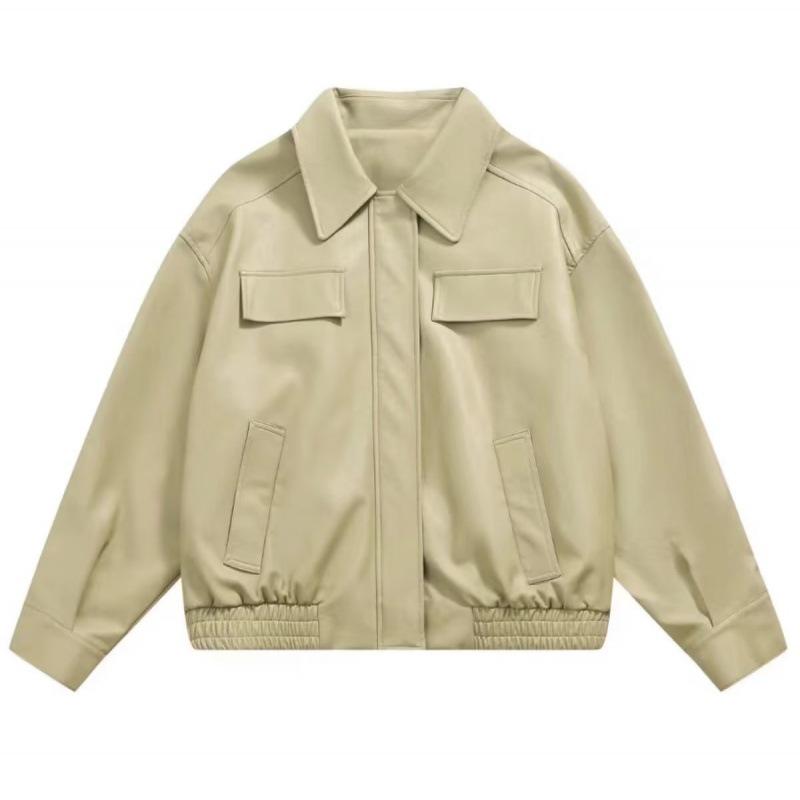 

Мужская ретро-куртка из искусственной кожи для мотоцикла - повседневный уличный стиль 2XL зелёный