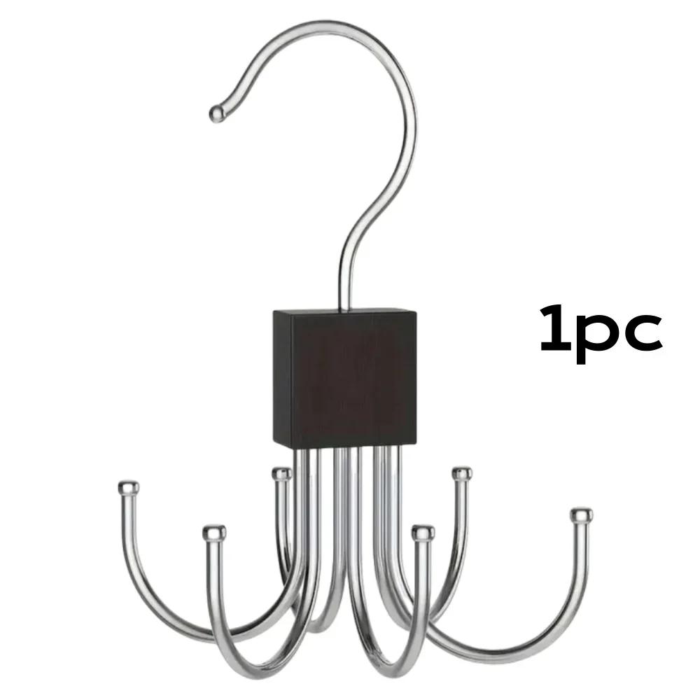 

Вращающийся на 360° крючок для хранения, многофункциональный крючок, металлический органайзер для сумок и ремней, деревянный органайзер для бюстгальтеров, галстуков, шарфов, для домашнего шкафа