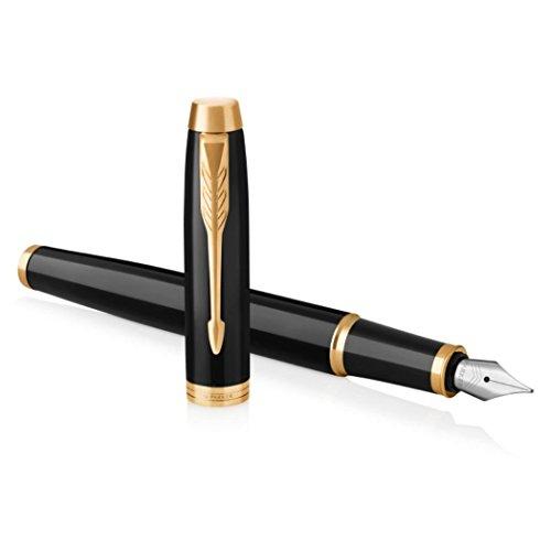 PARKER Fountain Pen F Fine Nib IM Core Line Black GT 1975594 Dual-Use, Officially Imported, Approx. 153mm x 10mm