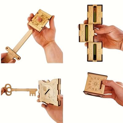 3D Puzzles Magic Kit for Adults Magic Tricks Model Kit Handcrafted Wooden Building Kit Desk Magic Gift for Men Women Kids