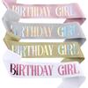 Happy Birthday Queen Girl Satin Sash 21 30 50 Birthday Sash Party Supplies Birthday Decoration Wedding Anniversary Decors