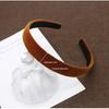 Women's 2cm Wide Corduroy Velvet Headband, Simple & Elegant Hair Accessory