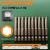S2 Strong Magnetic Hex Socket Bit - High Strength, Shock Resistant for Hand Drills and Electric Screwdrivers