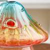 Colourful Glass Mushroom Vase For Plant Display Home Decor Table Centerpiece Hydroponic Aromatherapy Vase Desktop Art Decoration