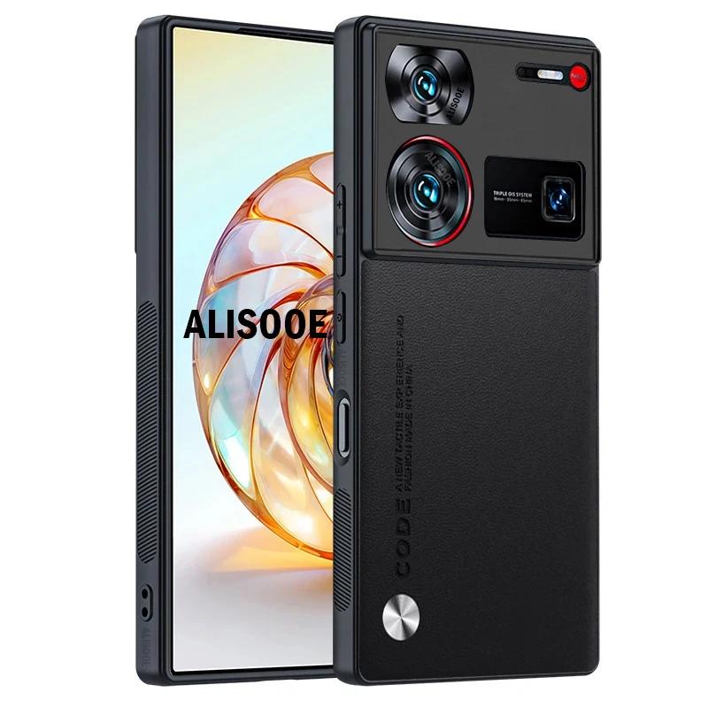 Custodia Antiurto per Nubia Z60 Ultra Cover in PU con Texture Fibra di Carbonio Protezione Cover per Telefono per Nubia Z60 Ultra 5G Capa