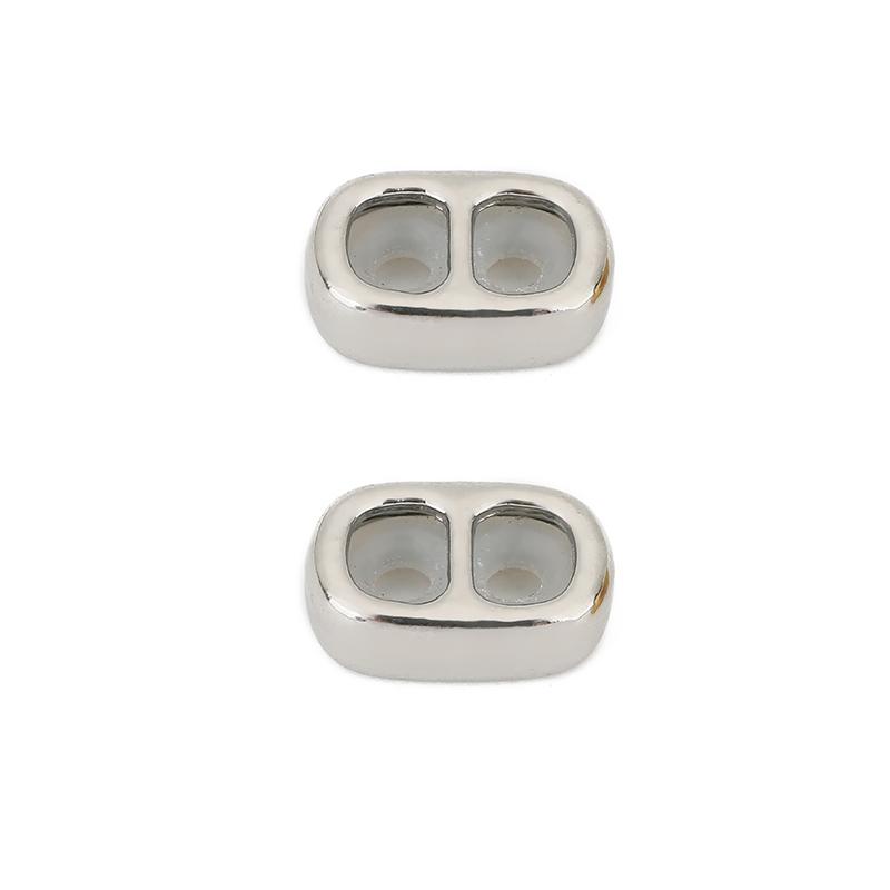 

5pcs 8x13mm PVD Stainless Steel Spacer Beads With Silicon Rubber Stopper Beads Diy Necklace Jewelry Making Bracelet Findings