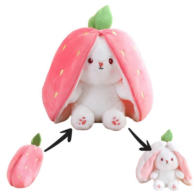 

Rabbit Shapeshifting Fruit Plush Toy Stuffed Action Dolls Kids Pillow Throw 18cm/7.09in