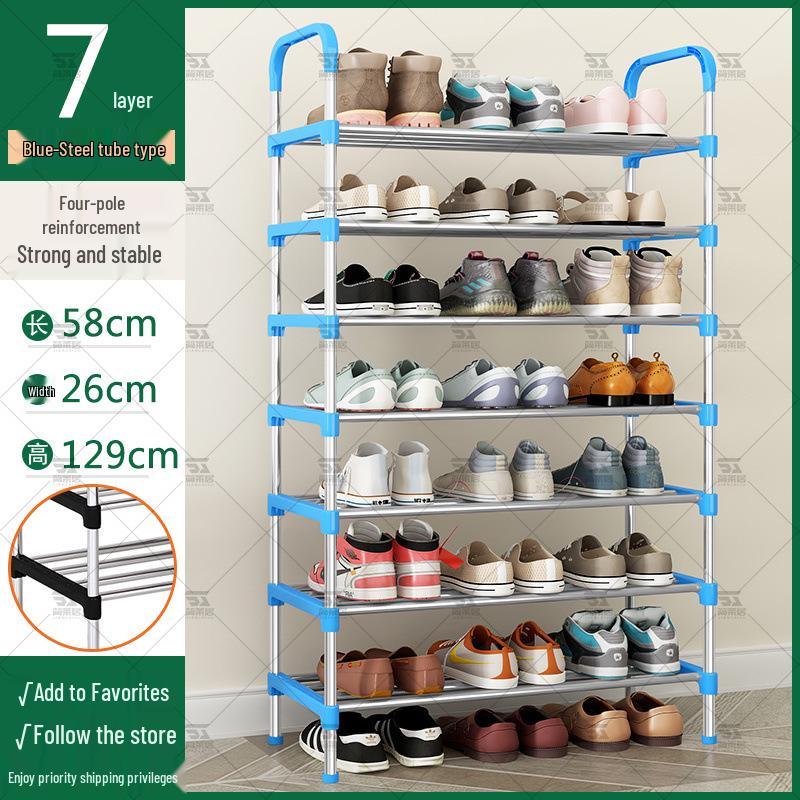 Slim Multi-Tier Shoe Rack for Entryway or Dorm