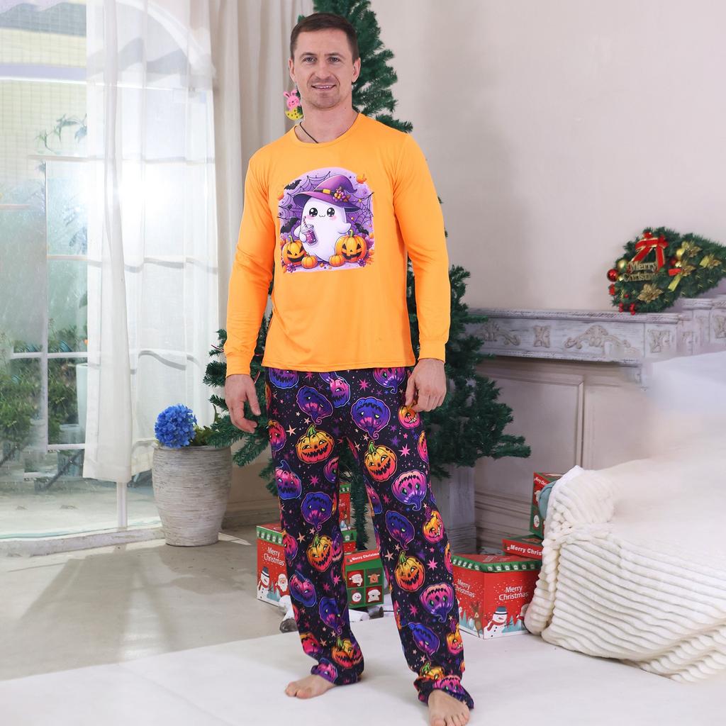 Prints Family Matching Long Sleeve Tops+Pants Set Family Matching Sets