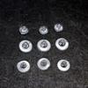 Transparent Round Silicone Ear Studs and Bullet Ear Caps for DIY Jewelry Accessories