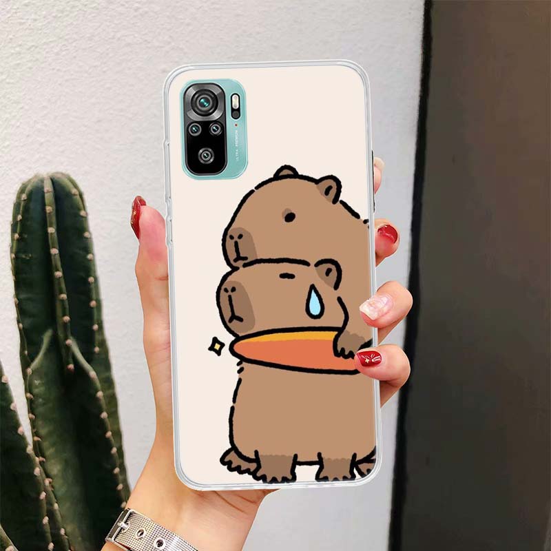 Funny Capybara Cartoon Animal For Xiaomi Redmi Note 10 9T 9S 9 8 Pro 8T 7 5 Phone Case Mi 12T 11T 10T 9T 12 11 Lite Housing Fund