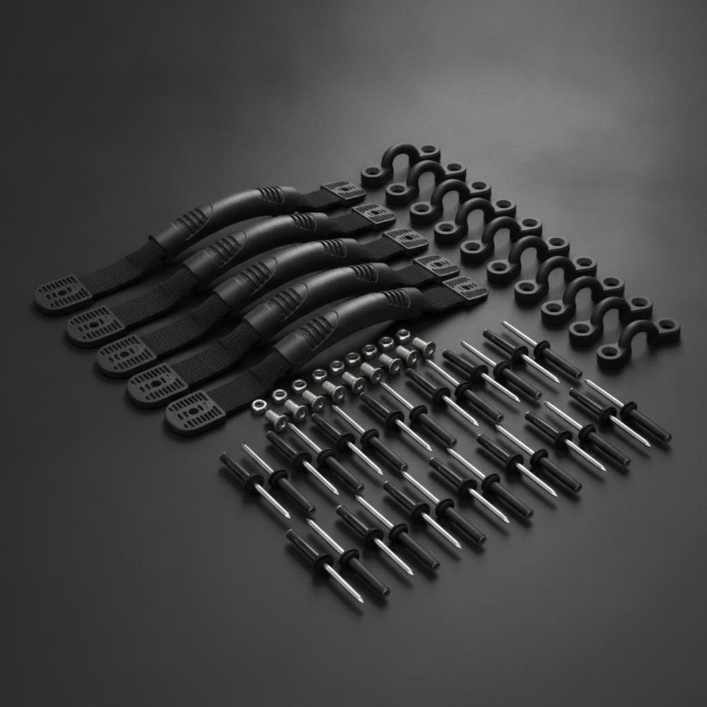 4 Pieces Kayak Handle Universal Fit Replacement Kit Ergonomic