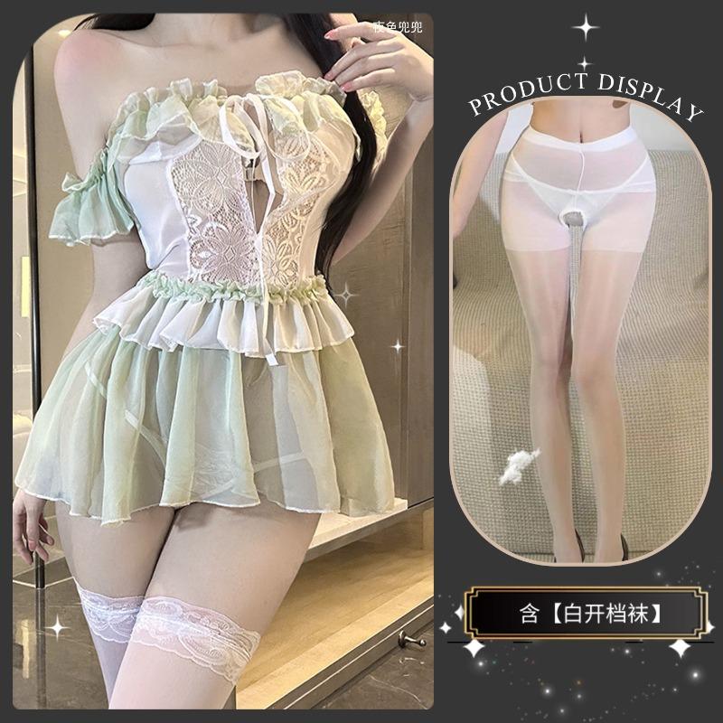 Sex Underwear Pure and Sweet Buttocks See-through Dress Sexy Pure Lust Princess Abstinence Pajamas