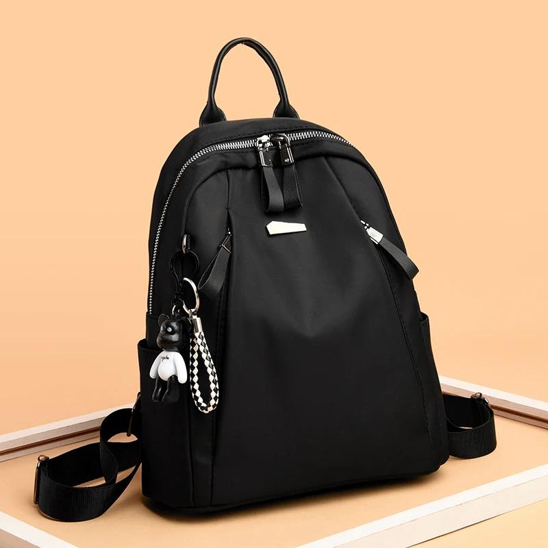 2026 New Large Capacity Simple Style Casual Mochila Travel Women Anti-theft Backpack Waterproof Fabric Large Female Shoulder Bag