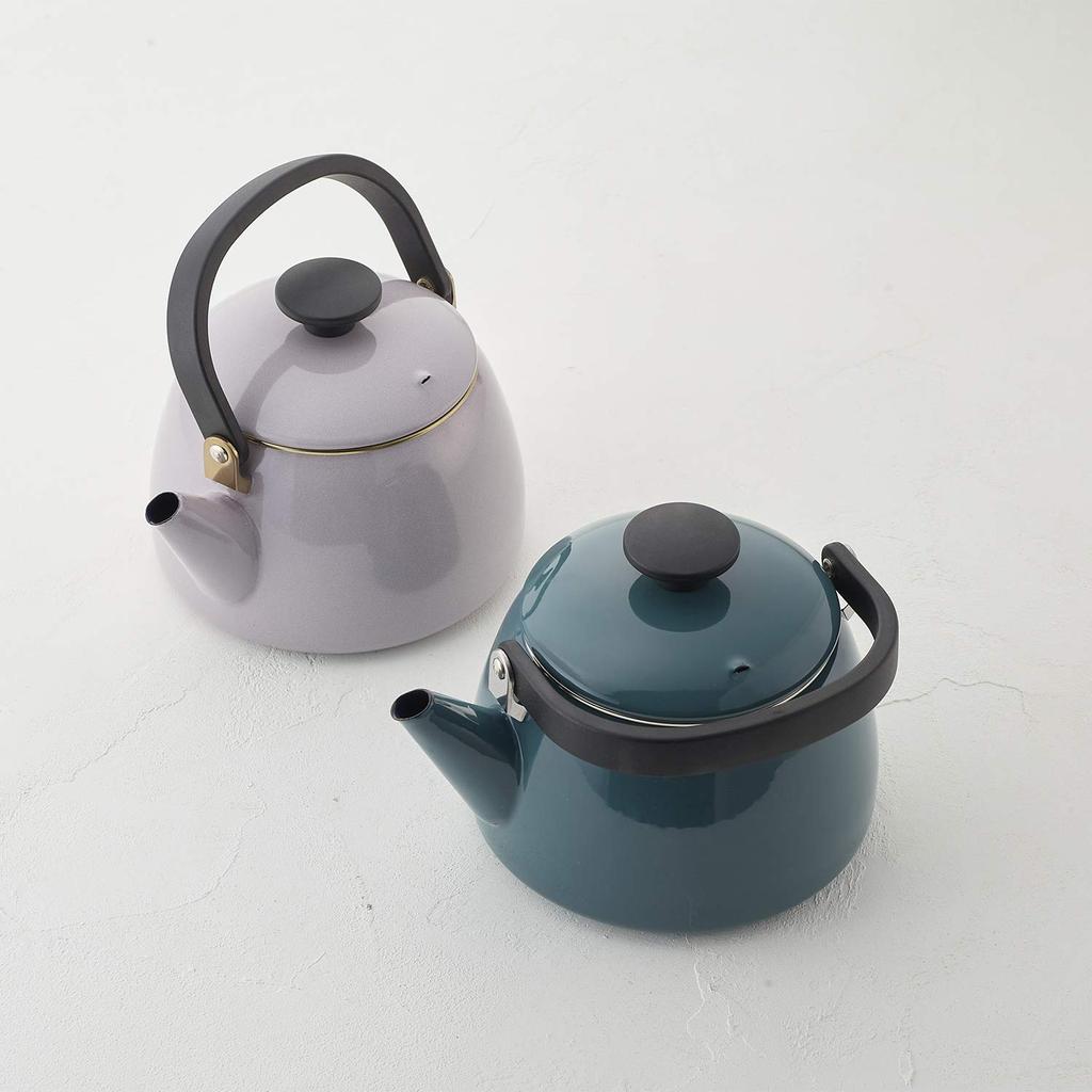 Fuji Enamel Enamel Kettle IH Compatible Purple Ash 2.5L CLF-2.5K/PA