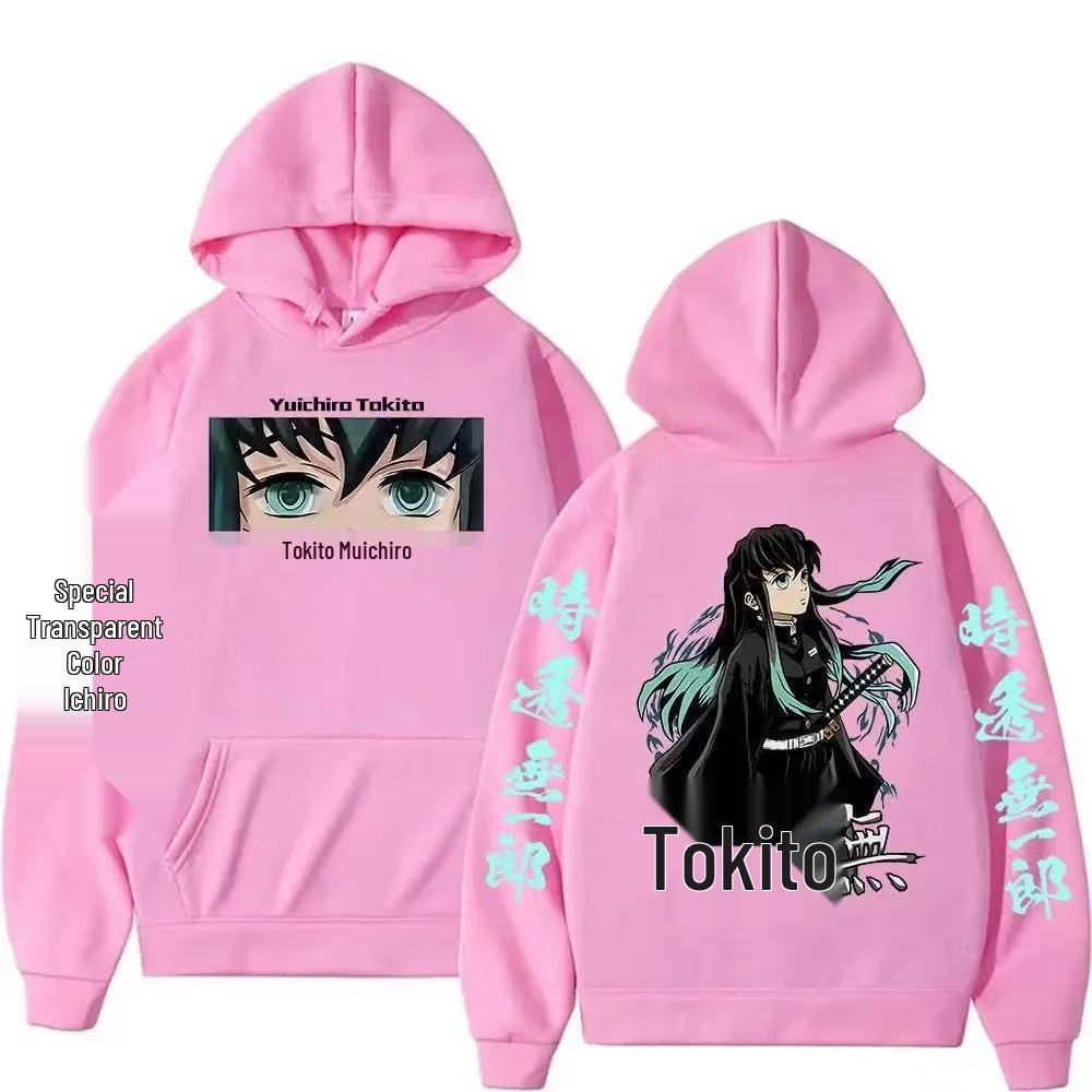 Unisex Tokito Muichirou Anime Mikina - Volná Mikina pro Muže a Ženy
