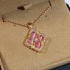 Collana stile palazzo retrò con guscio di quadrifoglio spazzolato al diamante, collana bifacciale in agata e polpa di giada, realizzata in materiale V-gold