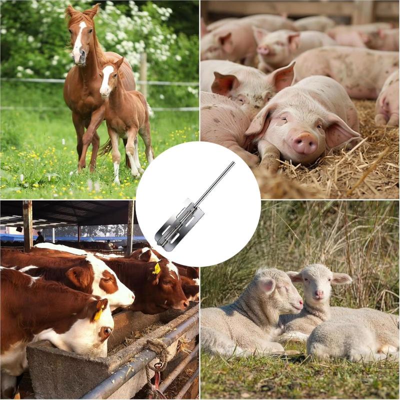 Stainless Steel Hog Scraper Drill Attachment Fast Pig Cattle Hair Remover for Home Slaughter Livestock Processing Use