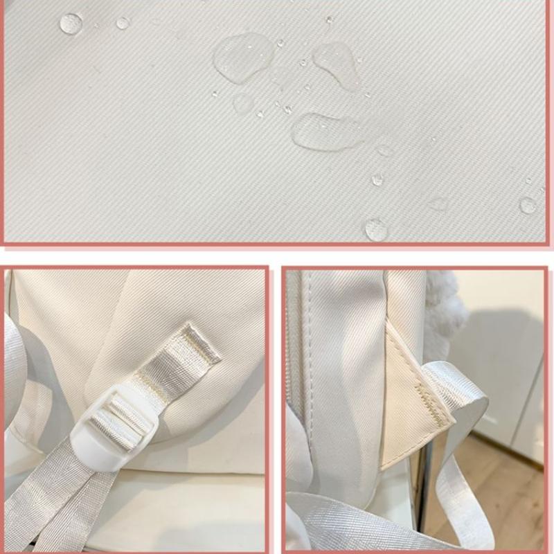 1pcs / 2 Pcs School Bags for Teenage Girls Red  Alphabet Cute Gift Students Bookbag Letters Travel Waterproof Bagpack