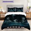 Michael Myers Halloween Horror Set Threepiece Set 1 Duvet Cover 2 Pillowcase Without Core Soft And Comfortable Duvet Cover And Pillowcase