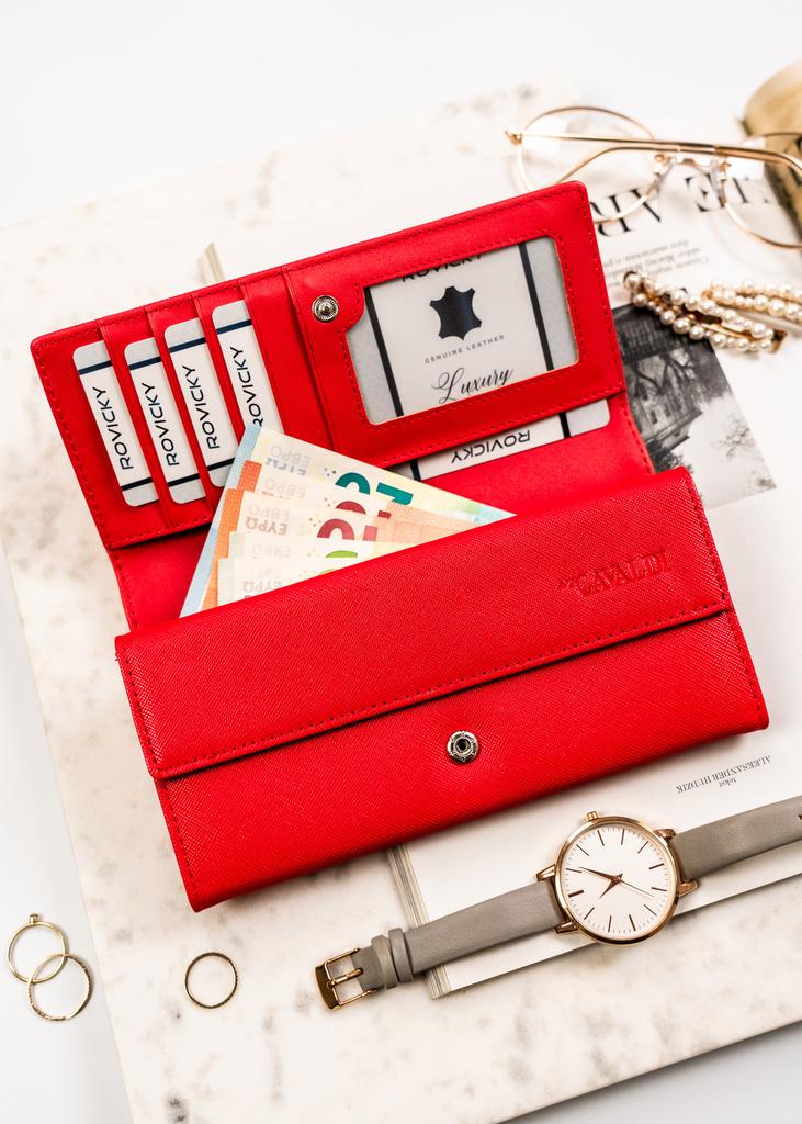 Women's PU wallet GD22-SFK-7526 Red