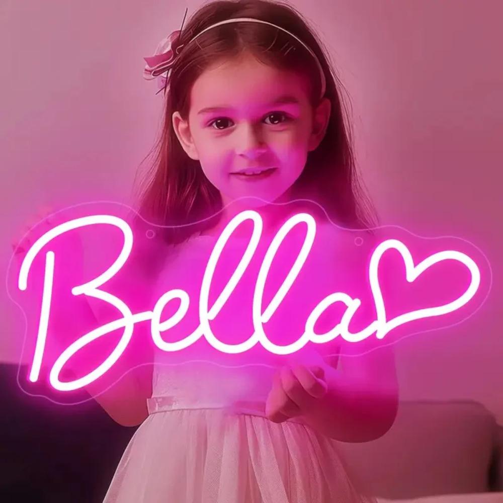 Custom Neon Led Sign Customized Kids Name USB Neon for Room Bedroom Wall Hanging Decor Birthday Party Personalised Neon Signs