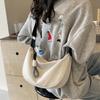 Wide Shoulder Strap Women Crossbody Bag Simple Oxford Dumpling Bag Single Shoulder Bag  Commuting