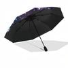 1pc Crystal Rose Mandala Umbrella with Plastic Handle,Suitable for All Seasons Home Travel Outdoor UmbrellaDD1102