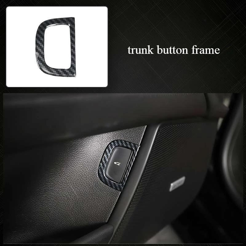 For Cadillac CT-6 2016-2020 Interior Carbon Fiber-Style Dashboard Trim Gear Steering Wheel Frame Panel European Auto Enthusiasts