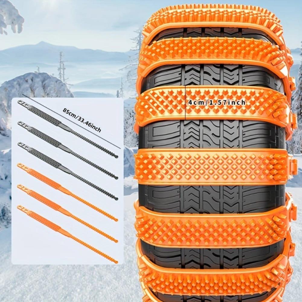 20/10pcs Snow Chain Urethane Set Wheel Ties Belts Widen Thicken Car Tire Crawler Anti-skid Wheel Tyre Ties Winter Emergency Tool