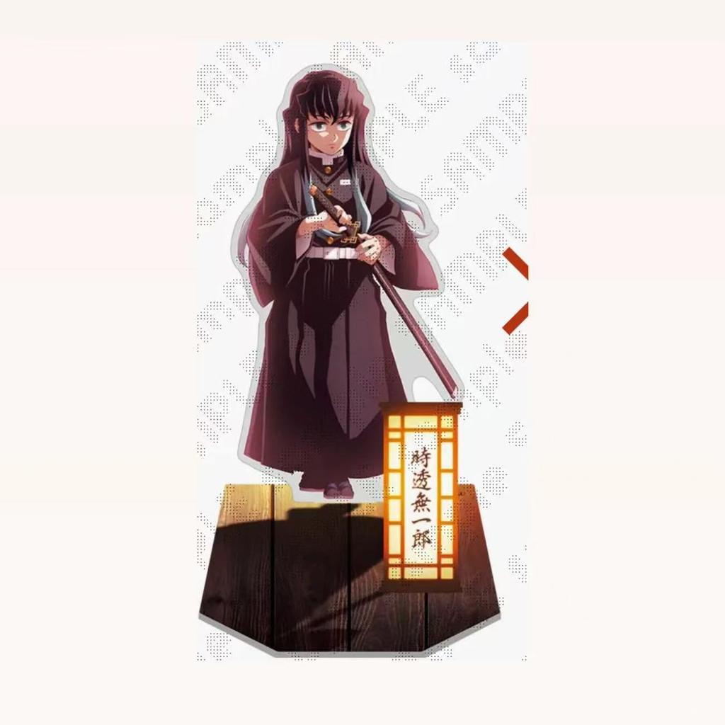 FOR Balde of Ghost Muichiro Figure Collection Acg Stand Uzui Tengen Acrylic Stand Gyomei Figur Standing Plate Kyoujurou Toys Boy