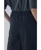 Bobeu String Detail Nylon Cargo Pants_Black 7156230010