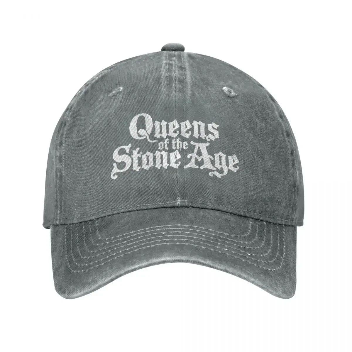 The best product for you Queens Of Stone Age Baseballpet Amerikaanse Unisex Heren Zonwerende Truckerpet Lente Vintage Hardlopen Hippie Baseballpetten Adjustable lichtgrijze kleur