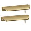 Modern Edge Furniture Handle Aluminum Matte Gold 148 Mm 2 Pieces