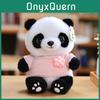 Adorabile Peluche Panda Carino da 25 cm con Morbida Pelliccia Corta Ideale per Regali di Compleanno per Bambini