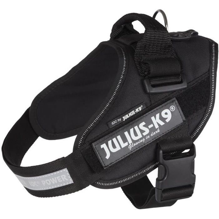 Harnais - JULIUS-K9 - IDC Power - Taille 0/M-L - 58-76 Cm - Noir - Ergonomique