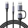 Ljudkort Ugreen CM772, USB-C till 3.5mm + USB-C/A