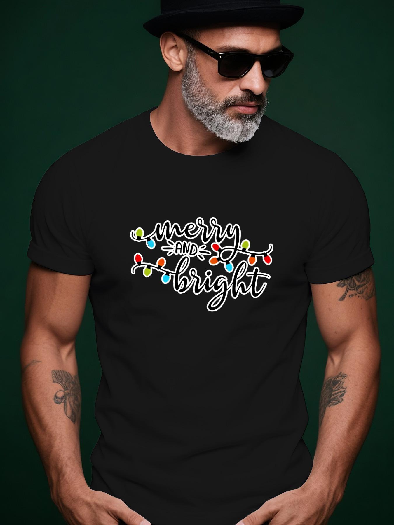 Merry and Bright Trendy Streetwear Summer Casual Crew Nec... XXL