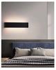 Black LED Wall Lamp: Dimmable Bedside Reading Light for Guest Room and Bedroom