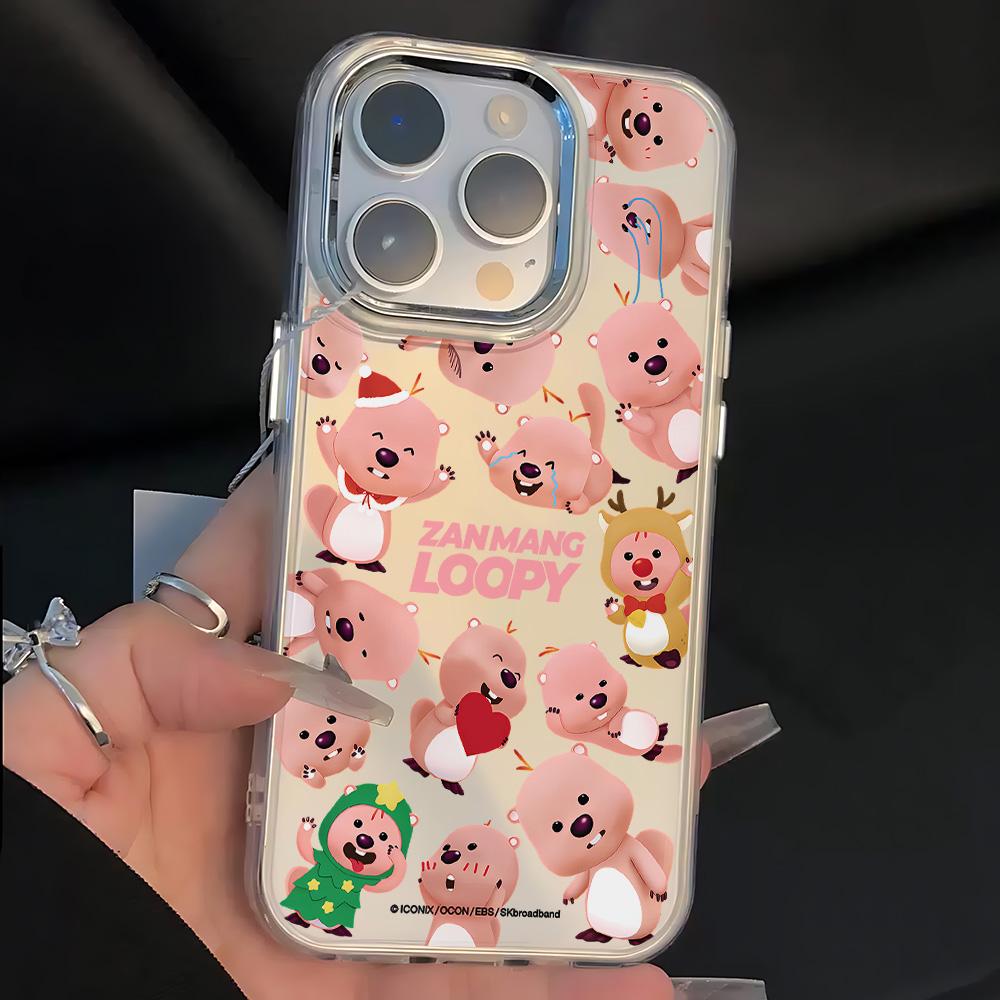 Korea Cartoon L-Loopys New Phone Case For IPhone 17 16e 16 15 14 13 12 11 Mini Pro Max X XR 8 7 Air Plus Transparent Soft Cover