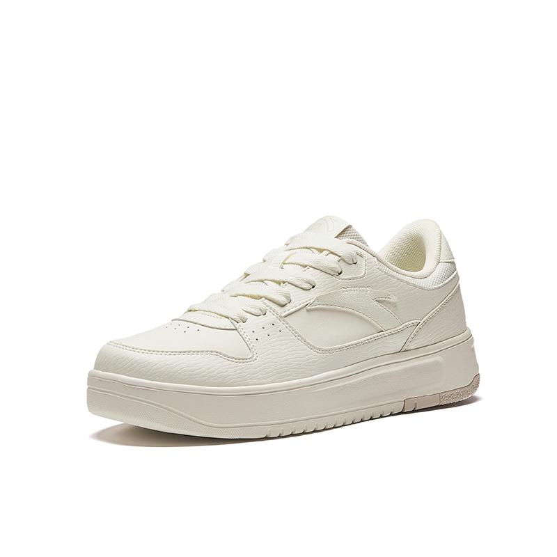 Anta Lightness White Sneakers Abrasion Resistant Lightweight Height Increasing Low Top Skateboard Shoes Men's Sneakers