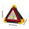 Luce LED Triangolare Pieghevole Lampada di Emergenza Impermeabile per Auto Segnalatore di Sicurezza Ricaricabile per Auto Camion Guasto Stradale